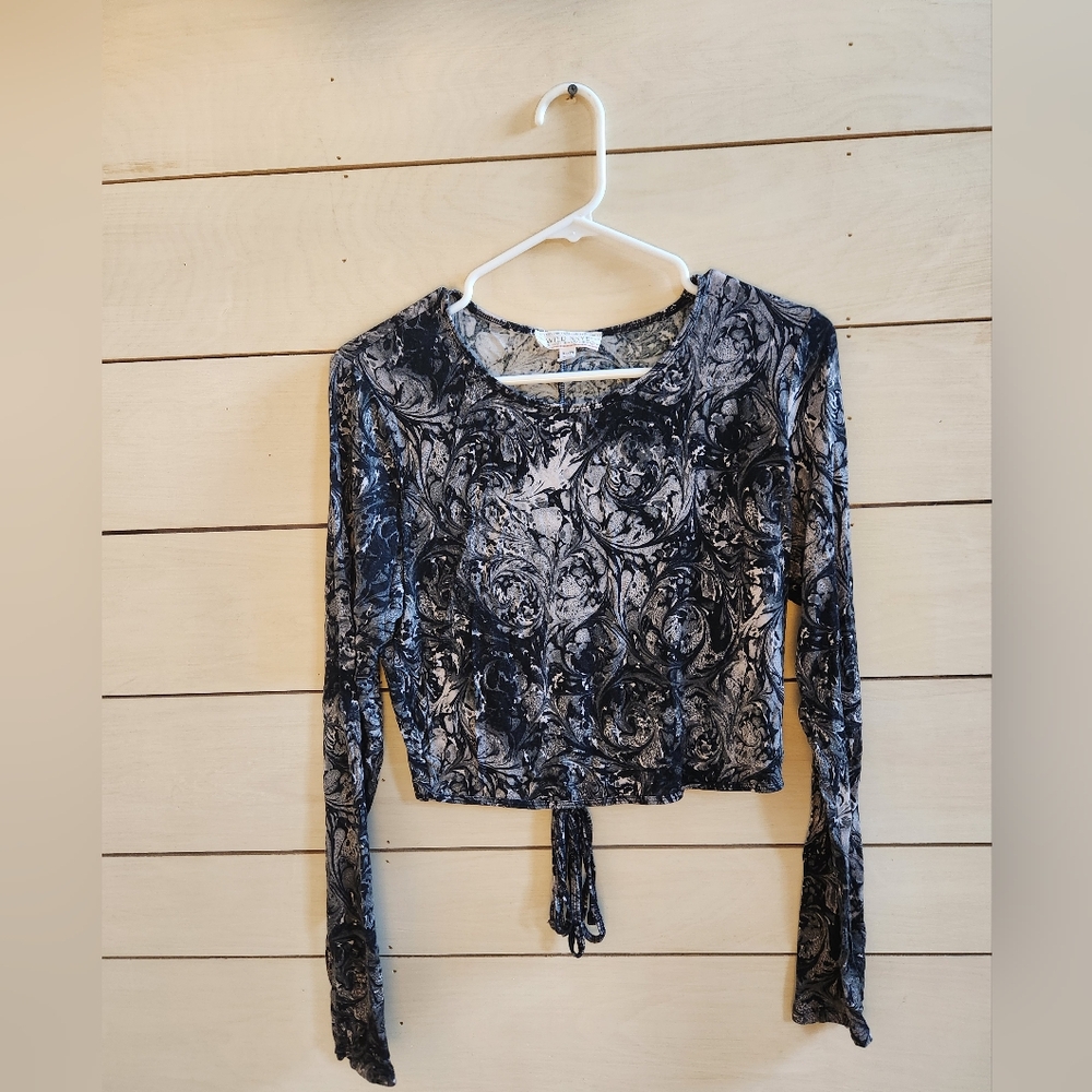 Soft grey long sleeve top